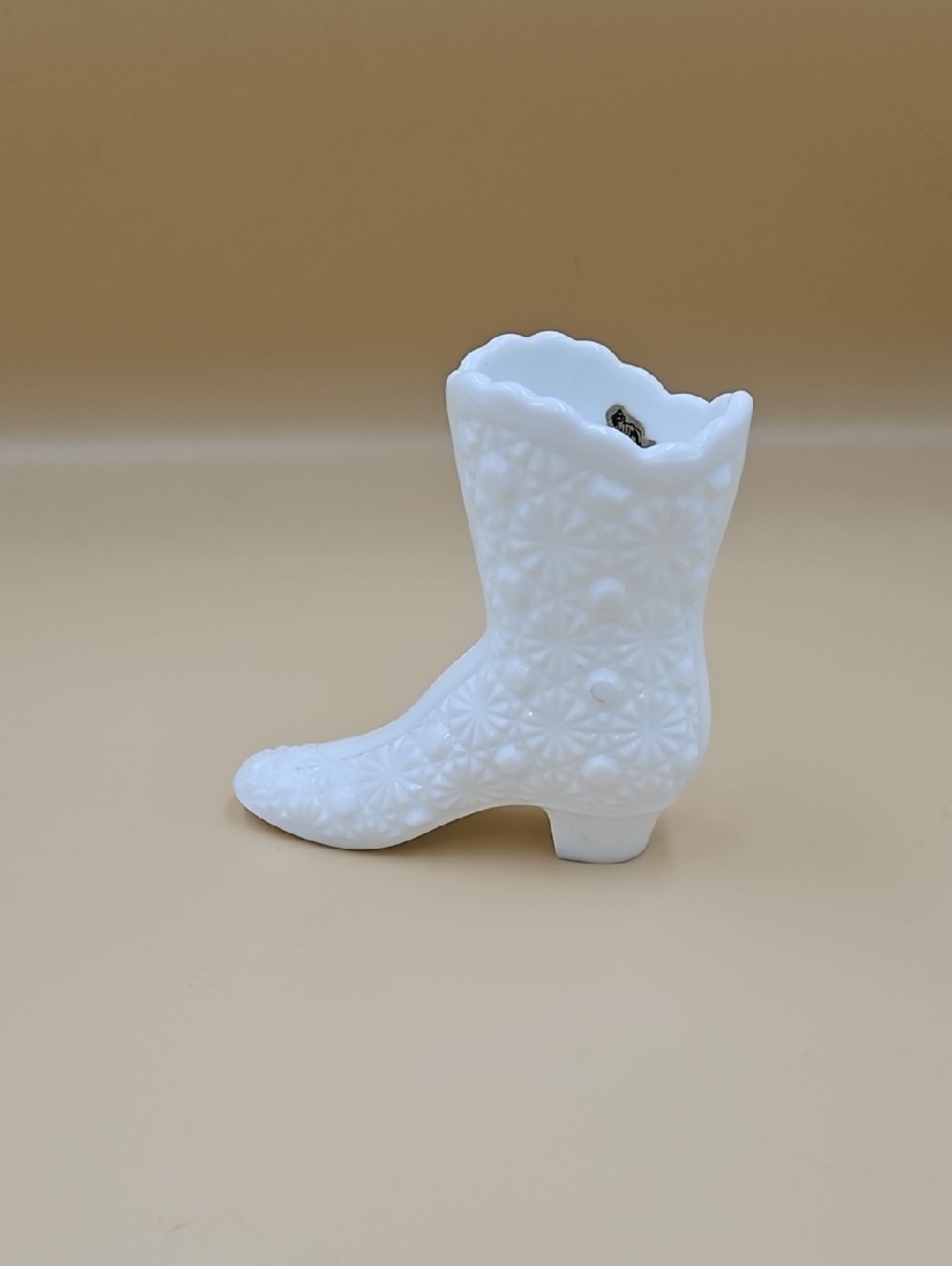 Vintage - Fenton Milk Glass Boot